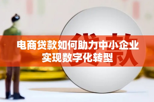 梁河电商贷款如何助力中小企业实现数字化转型