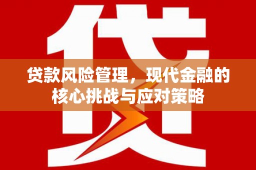 梁河贷款风险管理，现代金融的核心挑战与应对策略
