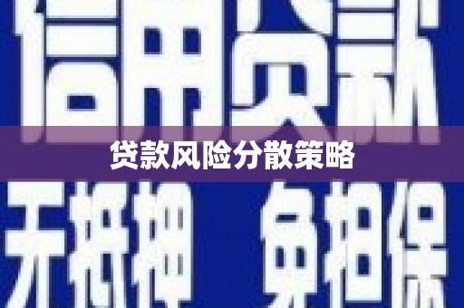 梁河贷款风险分散策略