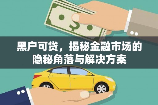 梁河黑户可贷，揭秘金融市场的隐秘角落与解决方案