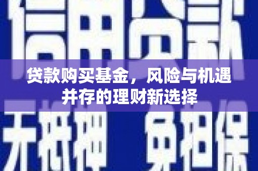 梁河贷款购买基金，风险与机遇并存的理财新选择