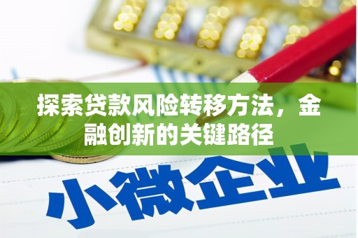 梁河探索贷款风险转移方法，金融创新的关键路径