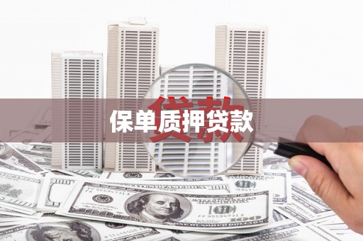 梁河保单质押贷款