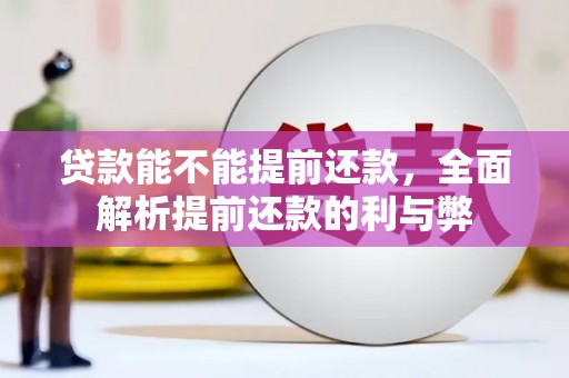 梁河贷款能不能提前还款，全面解析提前还款的利与弊