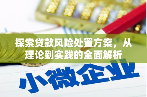 梁河探索贷款风险处置方案，从理论到实践的全面解析